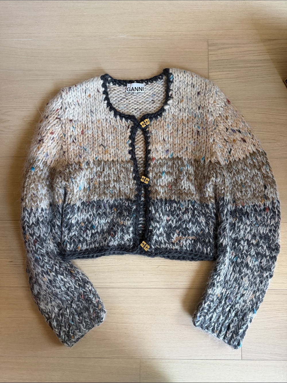 Ganni Cropped Cardigan